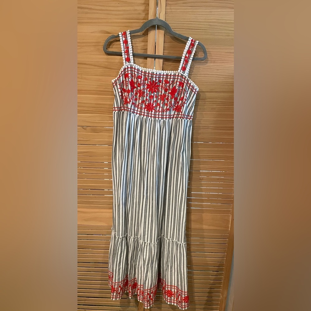 Kate Spade Broome Street embroidered long Dress